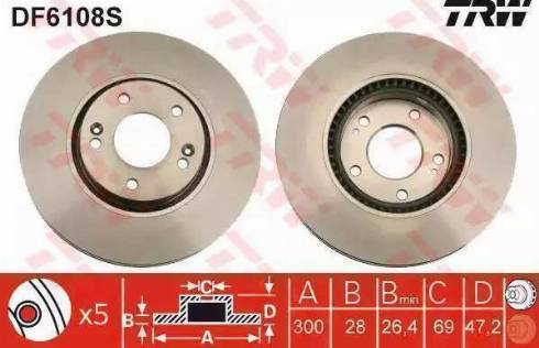 Parts-Mall HCCA-065 - Тормозной диск autospares.lv