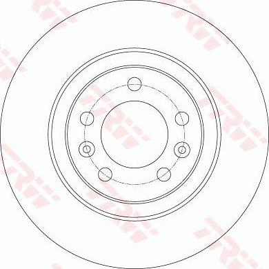 TRW DF6134 - Тормозной диск autospares.lv