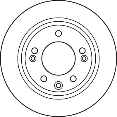 TRW DF6123 - Тормозной диск autospares.lv