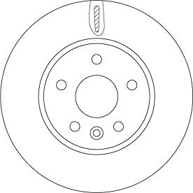 TRW DF6819 - Тормозной диск autospares.lv