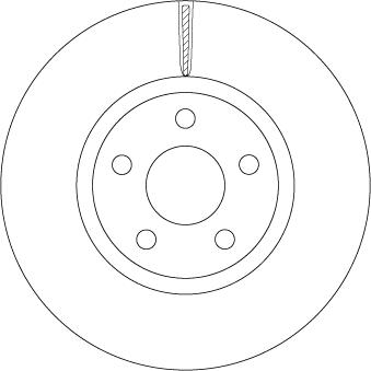 TRW DF6810S - Тормозной диск autospares.lv