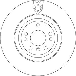 TRW DF6833S - Тормозной диск autospares.lv