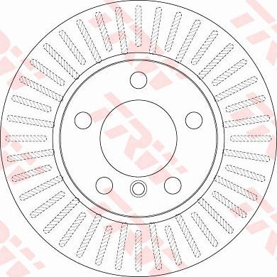 TRW DF6255 - Тормозной диск autospares.lv