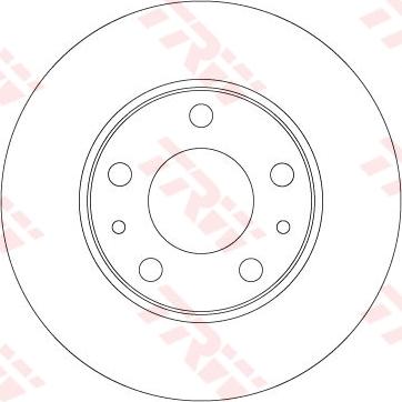 TRW DF6287 - Тормозной диск autospares.lv