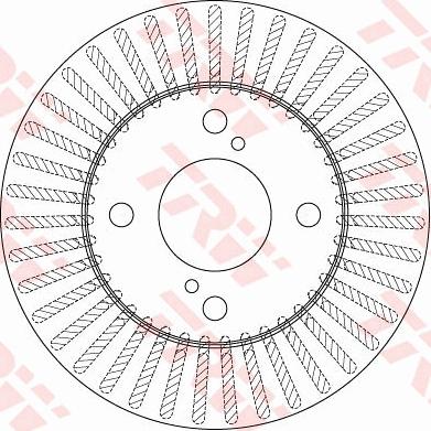TRW DF6227 - Тормозной диск autospares.lv