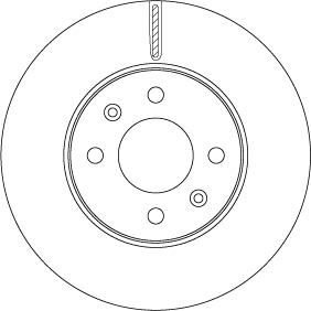 TRW DF6794 - Тормозной диск autospares.lv