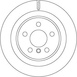 TRW DF6755 - Тормозной диск autospares.lv