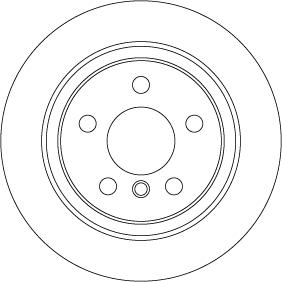 TRW DF6756 - Тормозной диск autospares.lv