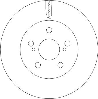 TRW DF6734 - Тормозной диск autospares.lv