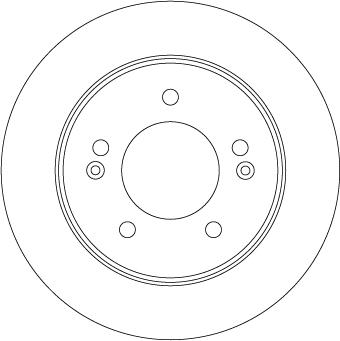 TRW DF6725 - Тормозной диск autospares.lv