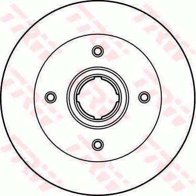 TRW DF1985 - Тормозной диск autospares.lv