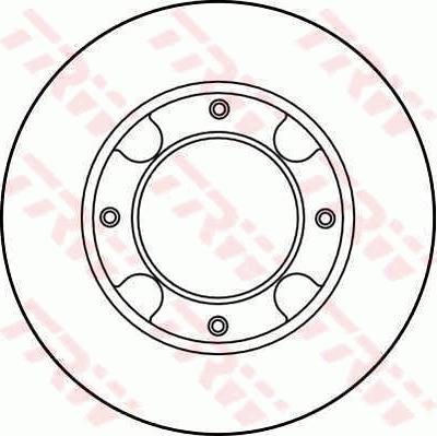 TRW DF1970 - Тормозной диск autospares.lv