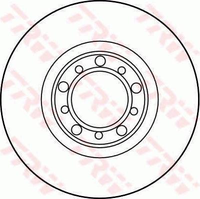 TRW DF1545 - Тормозной диск autospares.lv