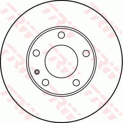 TRW DF1557 - Тормозной диск autospares.lv