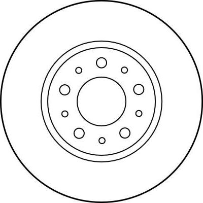 TRW DF1697 - Тормозной диск autospares.lv