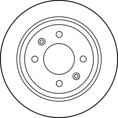 TRW DF1669 - Тормозной диск autospares.lv