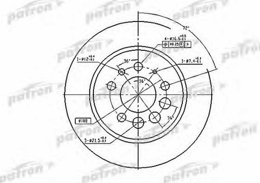 TRW DF1674BP - Тормозной диск autospares.lv