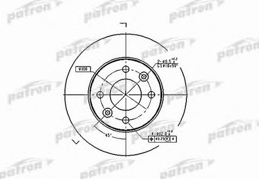 TRW DF1015BP - Тормозной диск autospares.lv