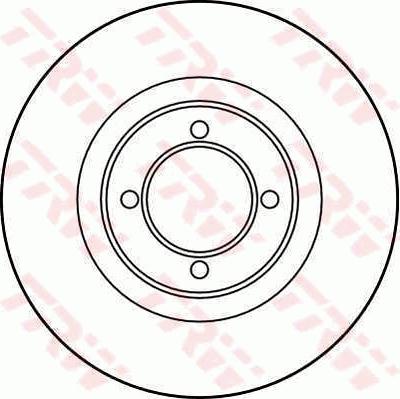 TRW DF1858 - Тормозной диск autospares.lv