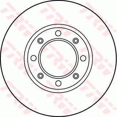 TRW DF1300 - Тормозной диск autospares.lv