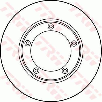 TRW DF1209 - Тормозной диск autospares.lv