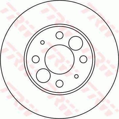 TRW DF1756 - Тормозной диск autospares.lv