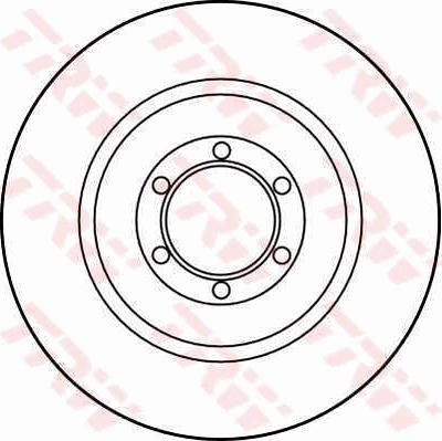 TRW DF1715 - Тормозной диск autospares.lv
