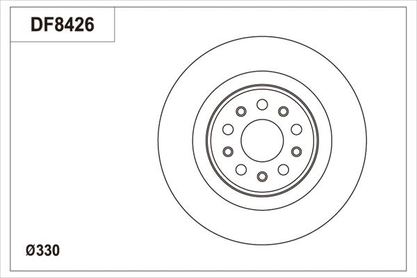 TRW DF8426S - Тормозной диск autospares.lv