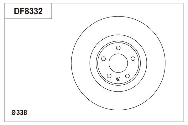 TRW DF8332S - Тормозной диск autospares.lv