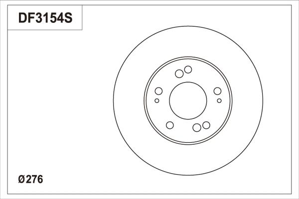 TRW DF3154S - Тормозной диск autospares.lv