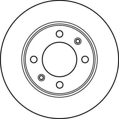 TRW DF2581 - Тормозной диск autospares.lv