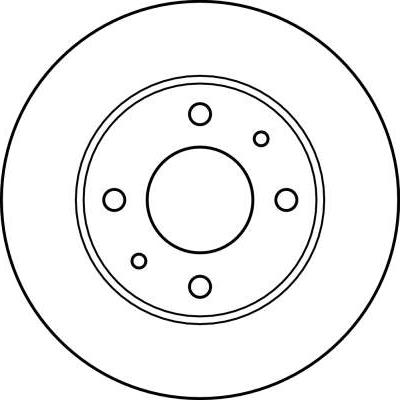 TRW DF2575 - Тормозной диск autospares.lv