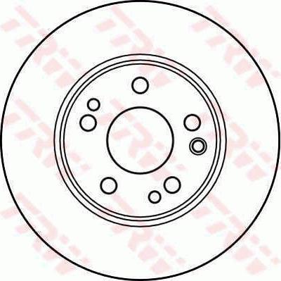 TRW DF2608 - Тормозной диск autospares.lv