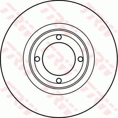 TRW DF2613 - Тормозной диск autospares.lv