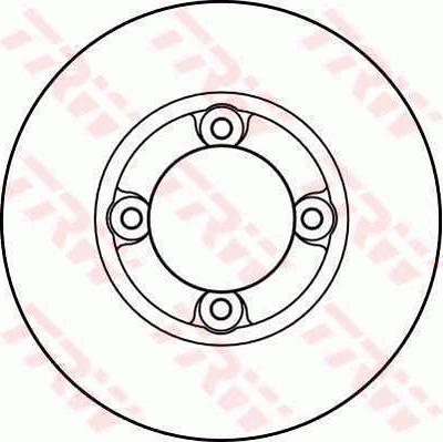 TRW DF2636 - Тормозной диск autospares.lv