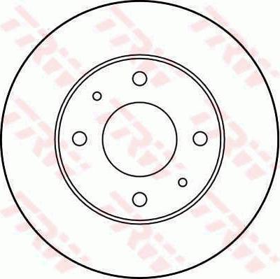 TRW DF2798 - Тормозной диск autospares.lv