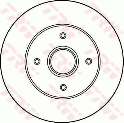 TRW DF2708 - Тормозной диск autospares.lv