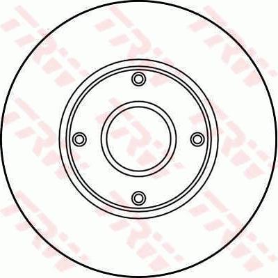 TRW DF2713 - Тормозной диск autospares.lv