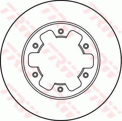 TRW DF2738 - Тормозной диск autospares.lv