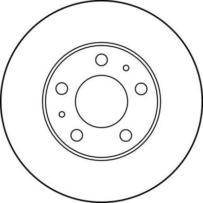 TRW DF2722 - Тормозной диск autospares.lv