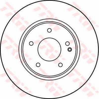 TRW DF2779 - Тормозной диск autospares.lv