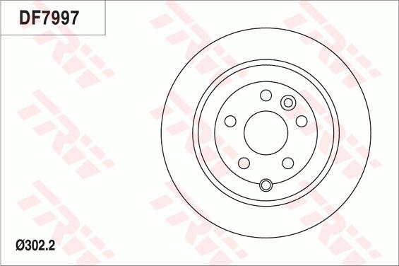 TRW DF7997 - Тормозной диск autospares.lv