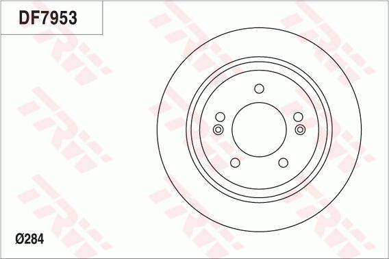 TRW DF7953 - Тормозной диск autospares.lv