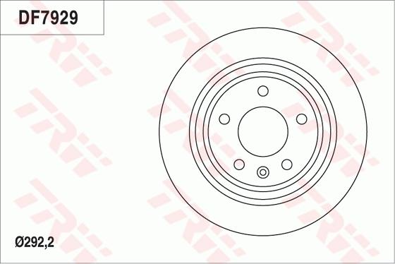 TRW DF7929 - Тормозной диск autospares.lv