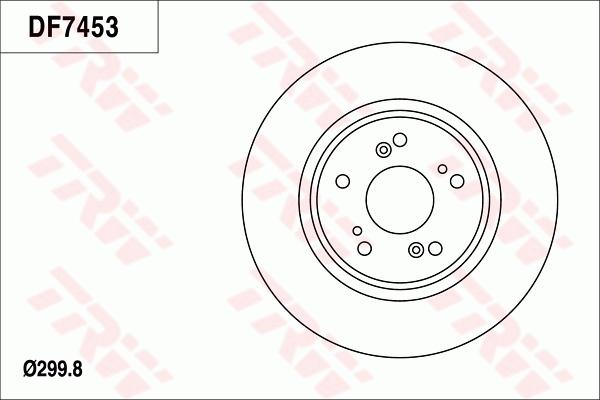 TRW DF7453 - Тормозной диск autospares.lv