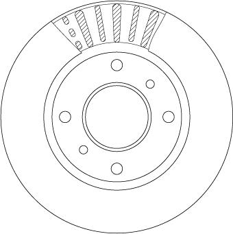 TRW DF7452 - Тормозной диск autospares.lv