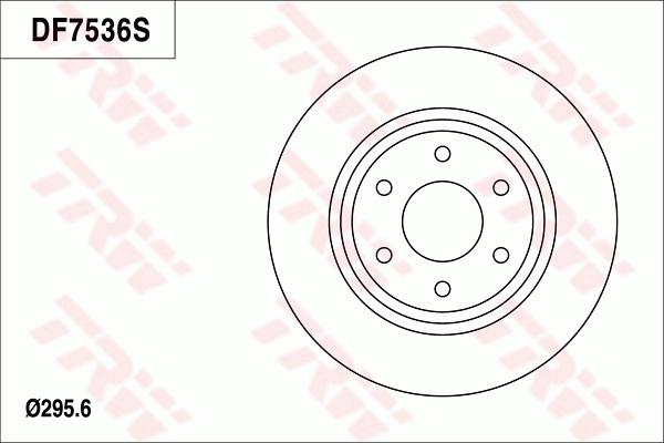 TRW DF7536 - Тормозной диск autospares.lv