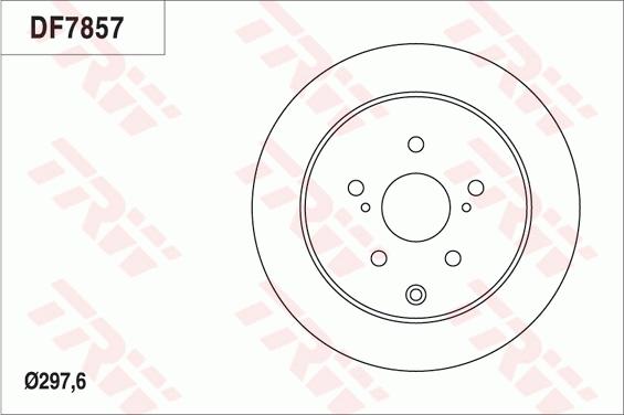 TRW DF7857 - Тормозной диск autospares.lv