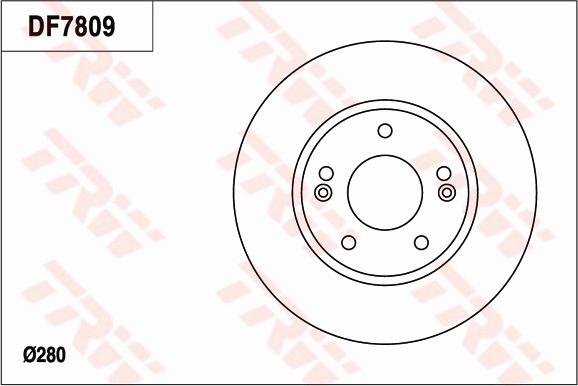 TRW DF7809 - Тормозной диск autospares.lv