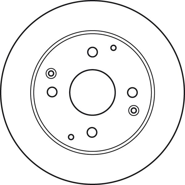 TRW DF7249 - Тормозной диск autospares.lv